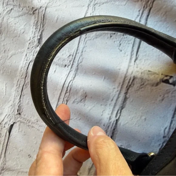 Michael Kors BEDFORD Small Satchel MK Monogram Jacquard Black Y2k Tote Logo - Picture 6 of 16